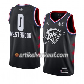 NBA Oklahoma City Thunder Trikot Russell Westbrook 0 2019 All-Star Jordan Brand Schwarz Swingman - Herren